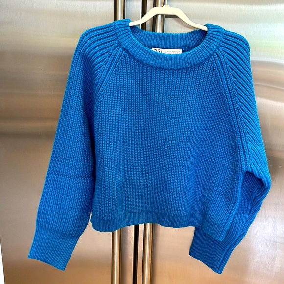 Zara Sweaters Zara Beautiful Blue Sweater Poshmark